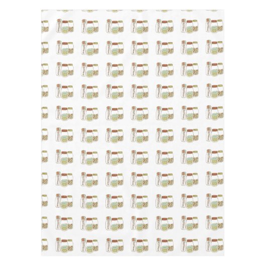 Nappe douce de pot et de sucrerie de maçon (Devant)