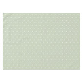 Nappe Douce Sage Vert Blanc Polkadots Vintage (Devant (Horizontal))