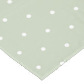 Nappe Douce Sage Vert Blanc Polkadots Vintage (Angle)
