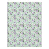 Nappe Douces Roses Lilas Et Blanches Avec Effets Aquarel (Devant)
