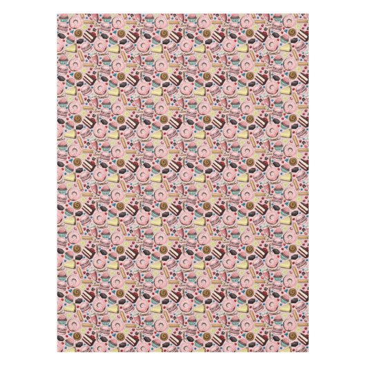 Nappe Douceurs sur rose (Devant)