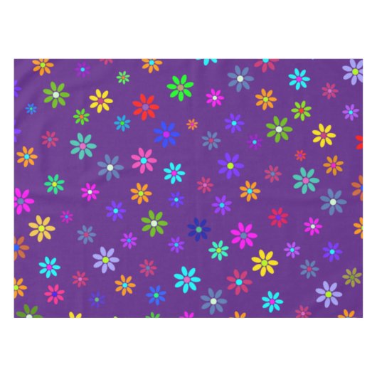 Nappe Douche à fleurs - motif de couleur 1 (Devant (Horizontal))