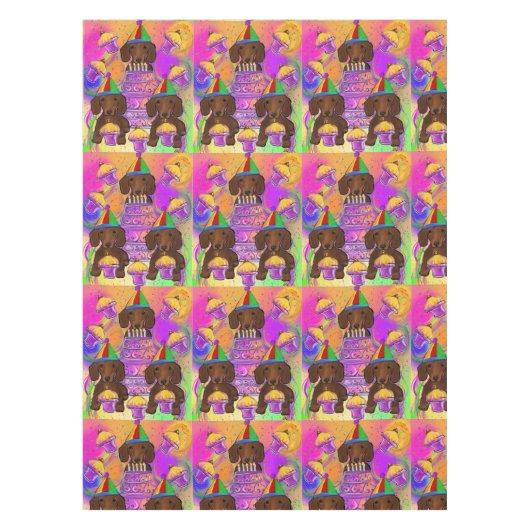 Nappe Doxies rouges (Devant)