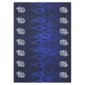 Nappe Dragon Bleu Chrome comme flammes de fibre de carbo (Devant)