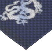 Nappe Dragon Bleu Chrome comme flammes de fibre de carbo (Angle)