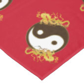 Nappe Dragon d'or Yin Yang (Angle)
