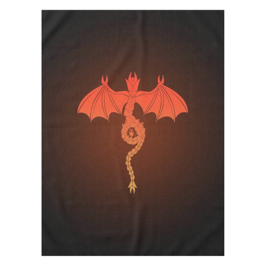 Nappe Dragon orange de serpent (Devant)