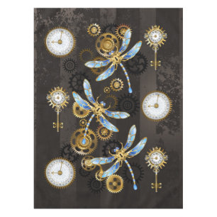 Nappe Dragonflies de Steampunk sur arrière - plan rayé b