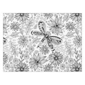 Nappe Dragonfly et doodle de fleurs (Devant (Horizontal))