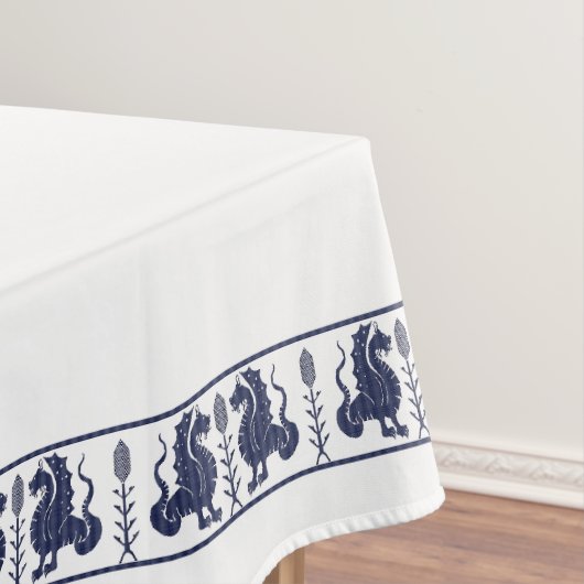 Nappe Dragons Bleu Foncé (In Situ)