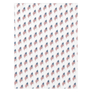 Nappe Drapeau américain patriotique vintage au vent