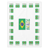 Nappe Drapeau brésilien avec le mot Brésil (Devant)