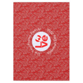 Nappe Drapeau canadien Red LOVE personnalisé (Devant)