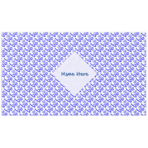 Nappe Drapeau de coeur grec en bleu Love Carrelé Personn