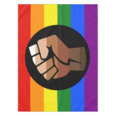 Nappe Drapeau de couleur des personnes queer de Slippery (Devant)