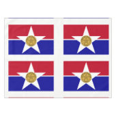 Nappe Drapeau de Dallas, Texas (Devant (Horizontal))