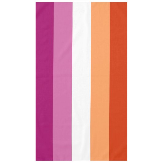 Nappe Drapeau de fierté lesbienne LGBTQ (Devant)