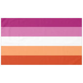 Nappe Drapeau de fierté lesbienne LGBTQ (Devant (Horizontal))