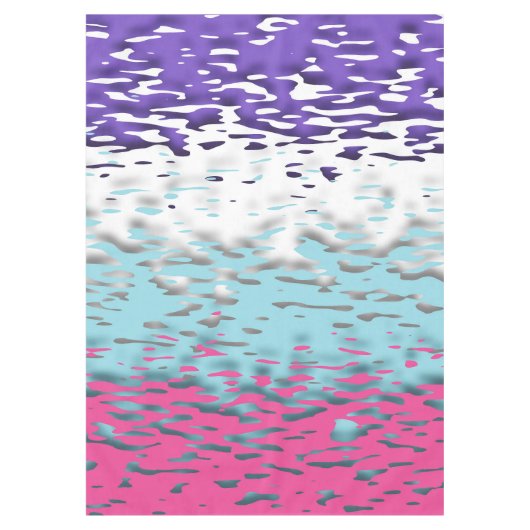 Nappe Drapeau de fierté multisexuel funky trippy ondulé (Devant)