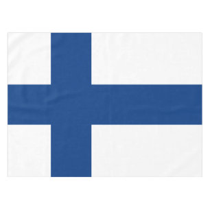 Nappe Drapeau de la Croix Bleue de Finlande