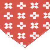 Nappe Drapeau de la Suisse avec le motif de coeur (Angle)