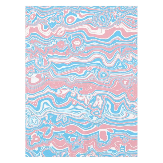 Nappe Drapeau de la Trans Pride Trippy Boho Super Wavy (Devant)