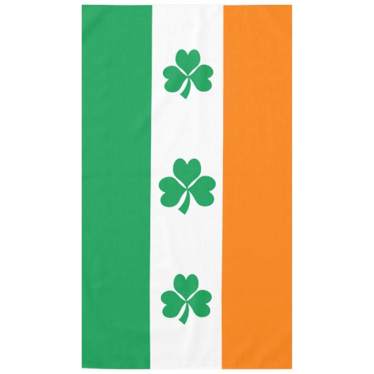 Nappe Drapeau de l'Irlande Shamrock (Devant)