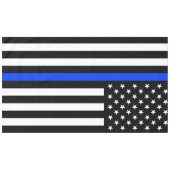 Nappe Drapeau de police de la ligne bleue mince (Devant (Horizontal))