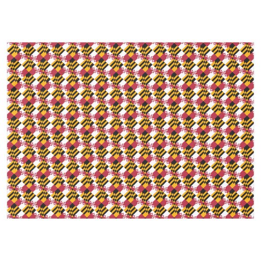 Nappe Drapeau d'état du Maryland Design festif (Devant (Horizontal))