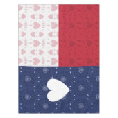 Nappe Drapeau d'état du Texas à motifs cardiaques (Devant)