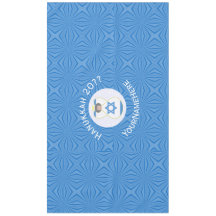 Drapeau d'Hanukkah d'Israël avec ange personnalisé