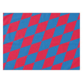 Nappe Drapeau diamant Bavière bleu et rouge Motif (Devant (Horizontal))