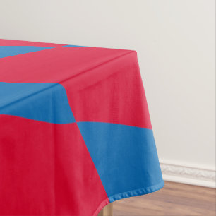 Nappe Drapeau diamant Bavière bleu et rouge Motif