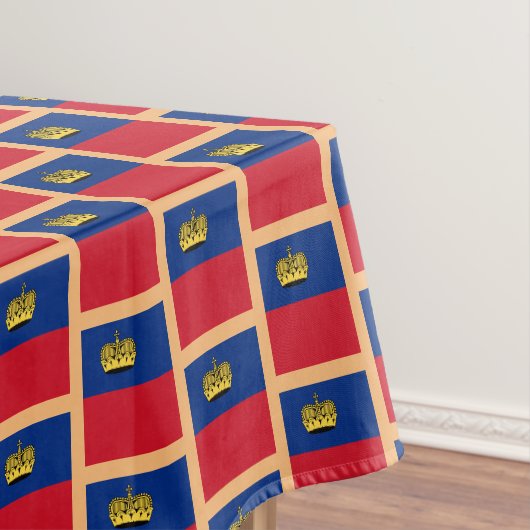 Nappe Drapeau du Liechtenstein et nappe/décoration (In Situ)