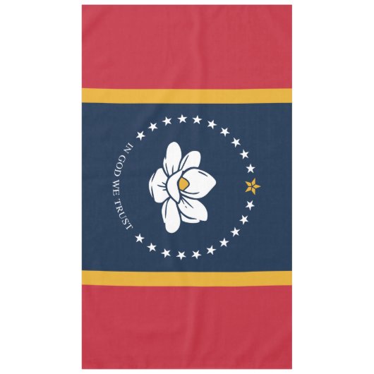 Nappe Drapeau du Mississippi - Nouveau Drapeau de Magnol (Devant)