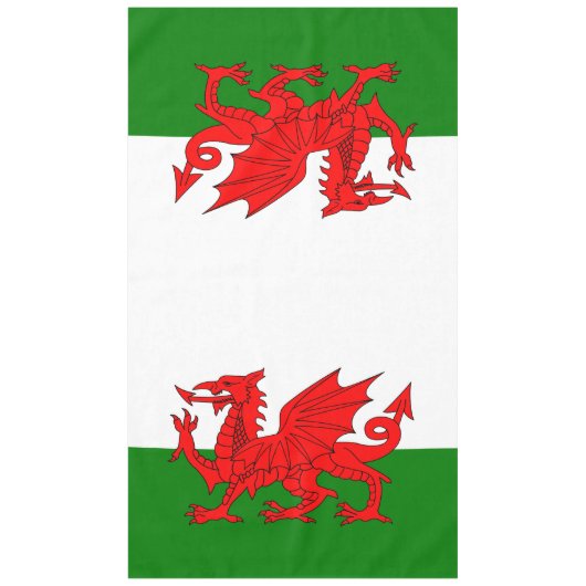 Nappe Drapeau gallois dragon rouge gallois (Devant)