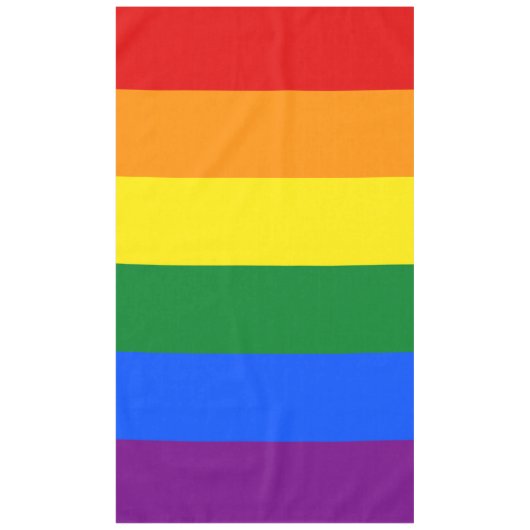 Nappe Drapeau Gay pride arc-en-ciel LGBT (Devant)
