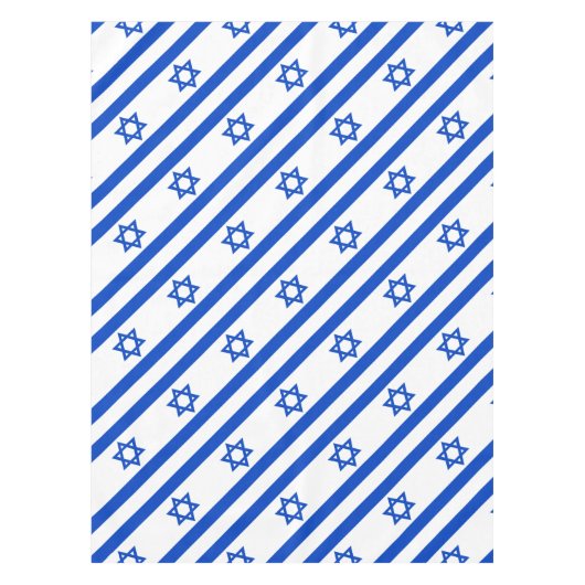 Nappe Drapeau Israël étoile bleue de David (Devant)