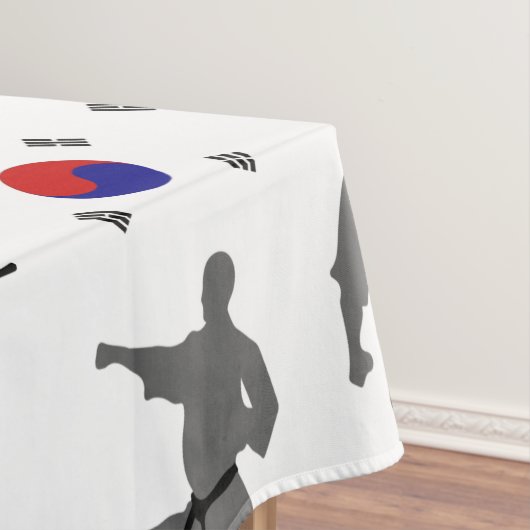 Nappe Drapeau sud-coréen de Taekwondo 태 d'art martial 권 (In Situ)