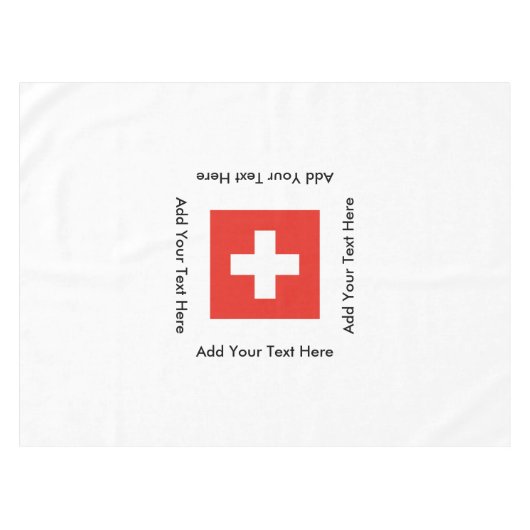 Nappe Drapeau suisse (Devant (Horizontal))
