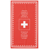 Nappe Drapeau suisse - dîner de partie de fromage de (Devant)