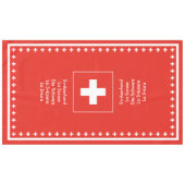 Nappe Drapeau suisse - dîner de partie de fromage de (Devant (Horizontal))