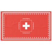 Nappe Drapeau suisse - drapeau de la Suisse (Devant (Horizontal))