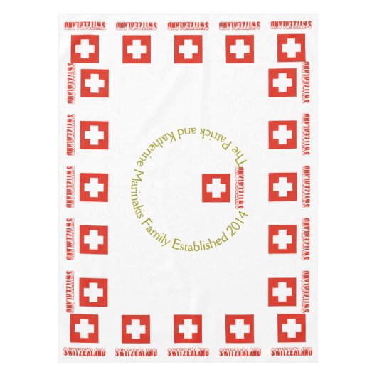 Nappe Drapeau suisse et Suisse (Devant)