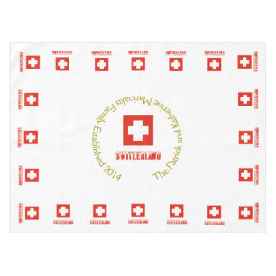 Nappe Drapeau suisse et Suisse personnalisé