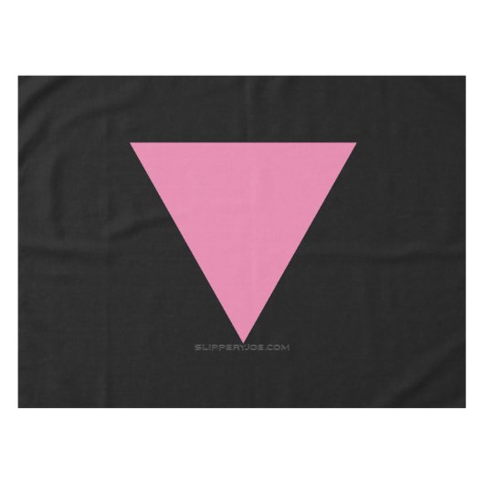 Nappe Drapeau triangle rose de SlipperyJoe's symbole ros (Devant (Horizontal))