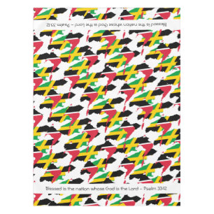 Nappe Drapeau TRINIDAD JAMAICA Écriture Customisée