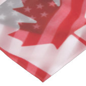 Nappe Drapeaux américains et canadiens (Angle)