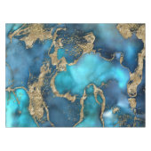 Nappe DreamBlue Turquoise et Gold (Devant (Horizontal))
