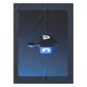 Nappe Dreidel bleu métallique (Devant)